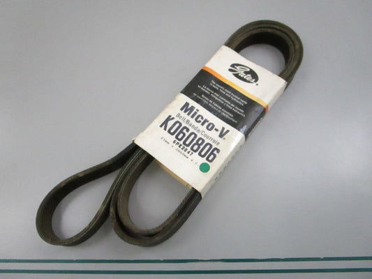 Gates K060806 Micro-V Serpentine Belt 6-Rib 80.58in NEW 0810