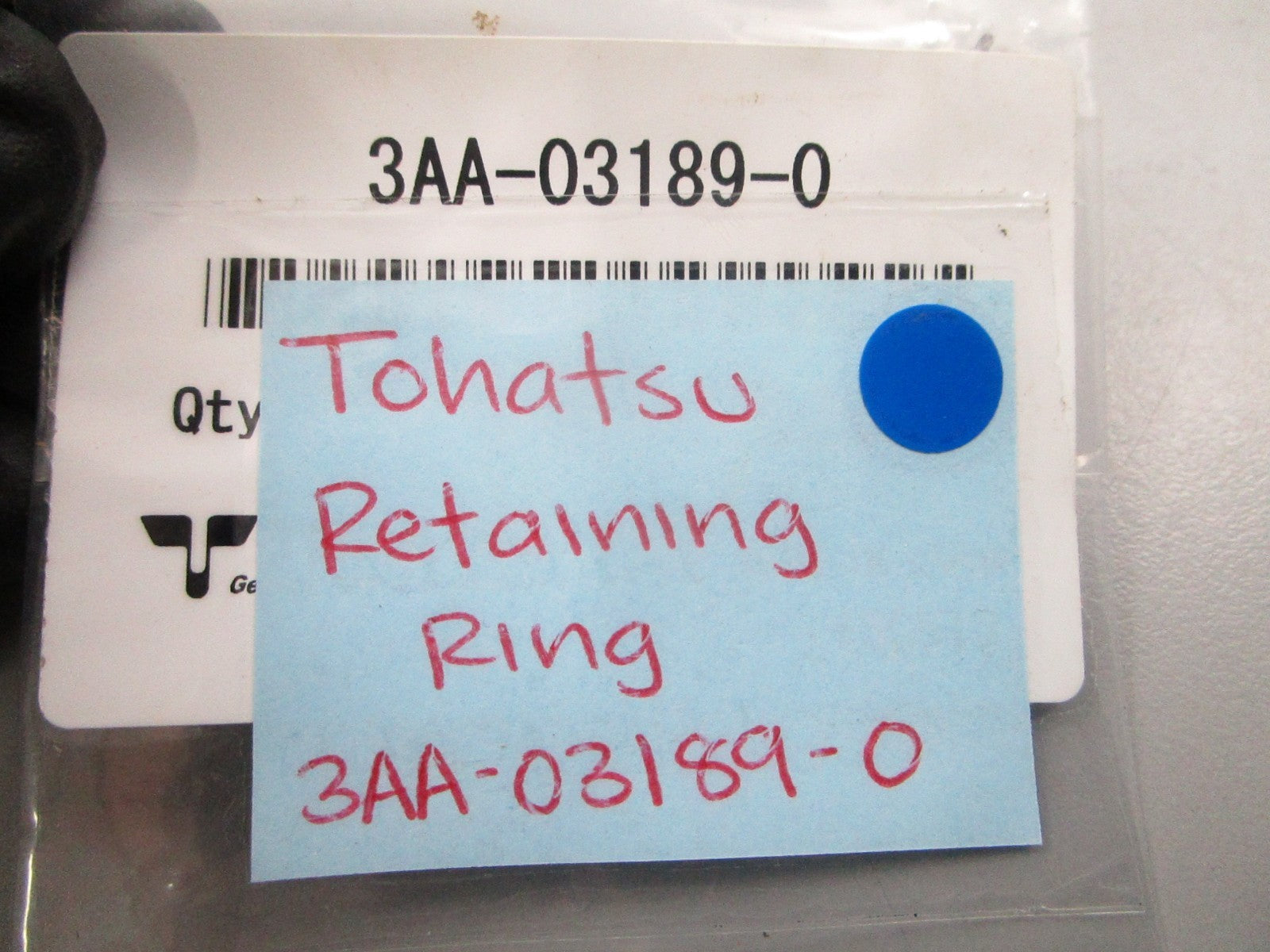 NEW OEM 3AA-03189-0 3AA031890 Tohatsu Retaining Ring 0810
