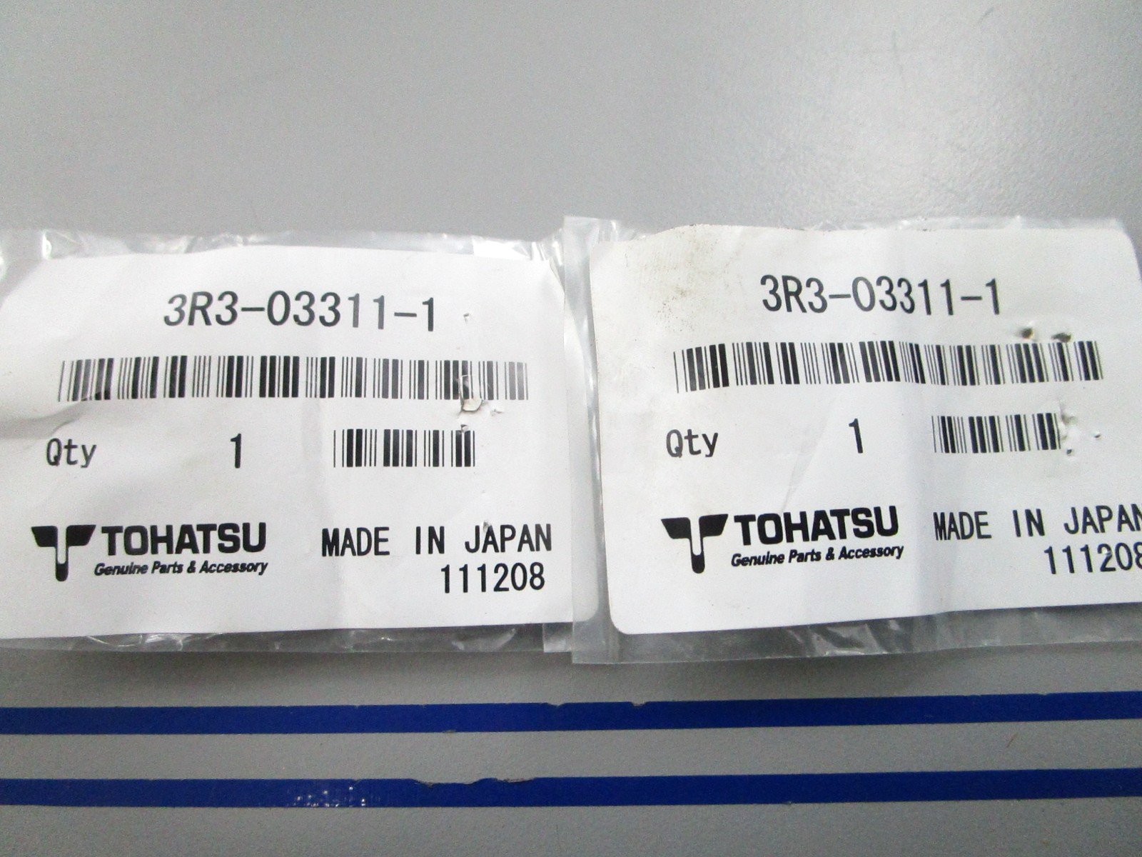 NEW OEM (LOT OF 2) 3R3-03311-1 3R3033111 Tohatsu Rubber Boot 0810