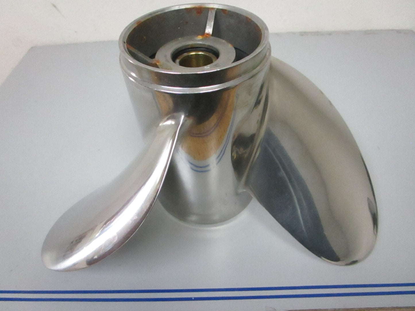 *NEW OEM* 0720 Yamaha 3 Blade Stainless Steel 14 ½ x 21 Propeller 66K-45976-B0