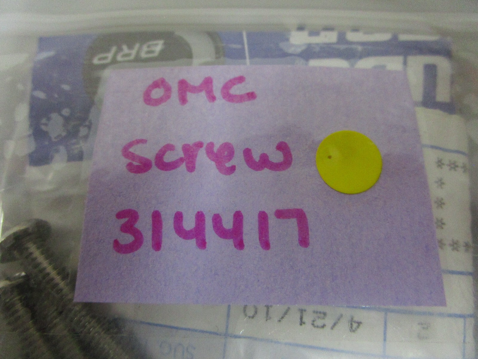 *NEW OEM* (LOT OF 5) 0720 OMC Johnson Evinrude Screw 314417 0314417