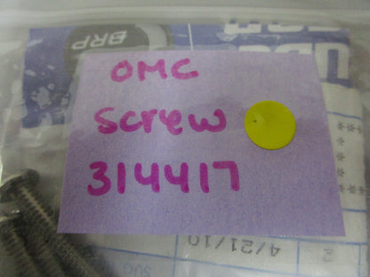 *NEW OEM* (LOT OF 5) 0720 OMC Johnson Evinrude Screw 314417 0314417