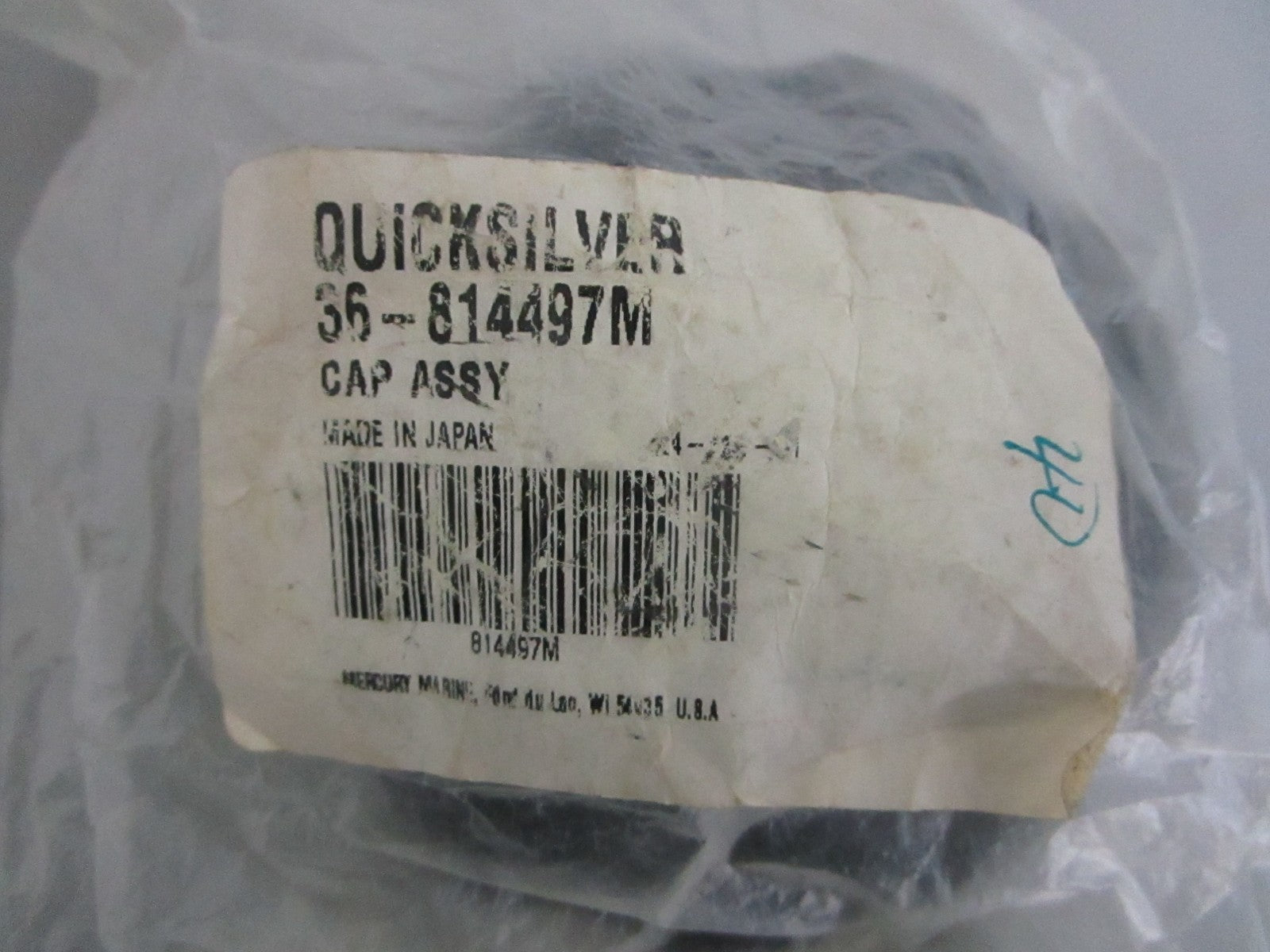 NEW OEM 36-814497M Mercury Quicksilver Cap Assy 0820