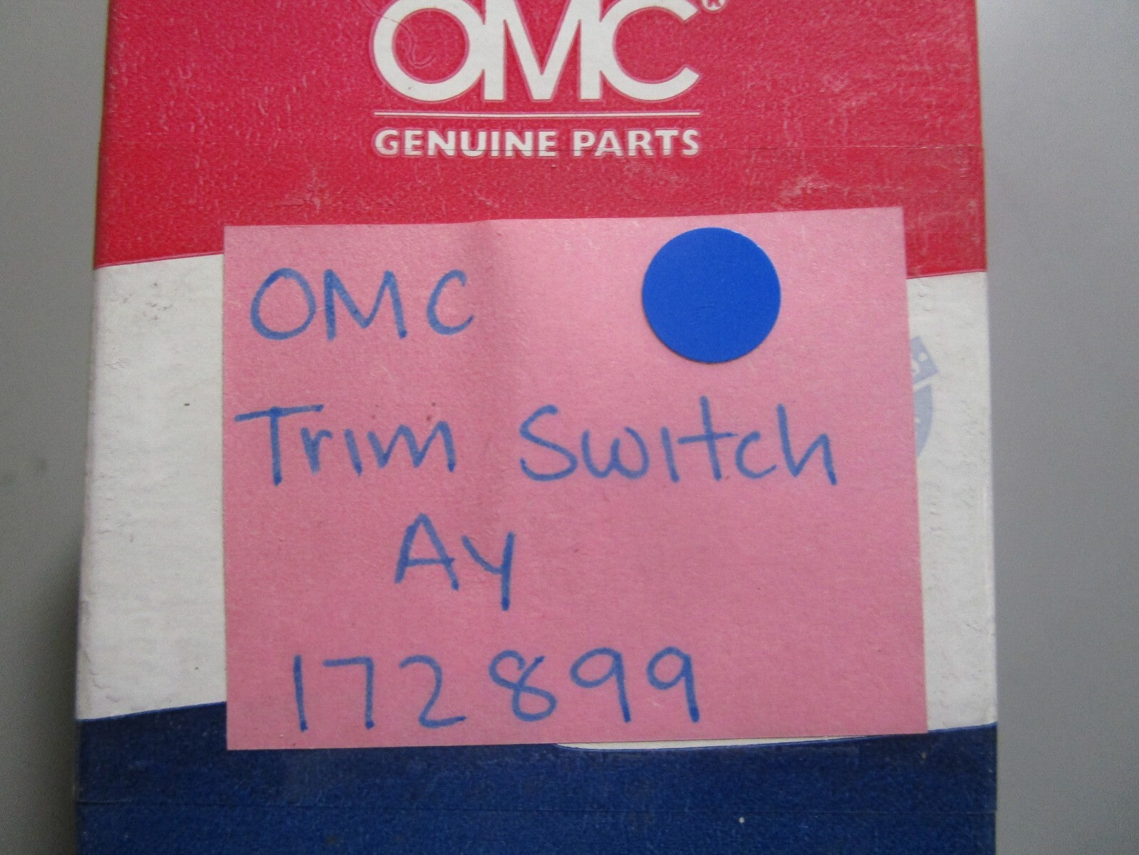 *NEW OEM* 0810 OMC Johnson Evinrude Stop Switch Assembly 172899 0172899