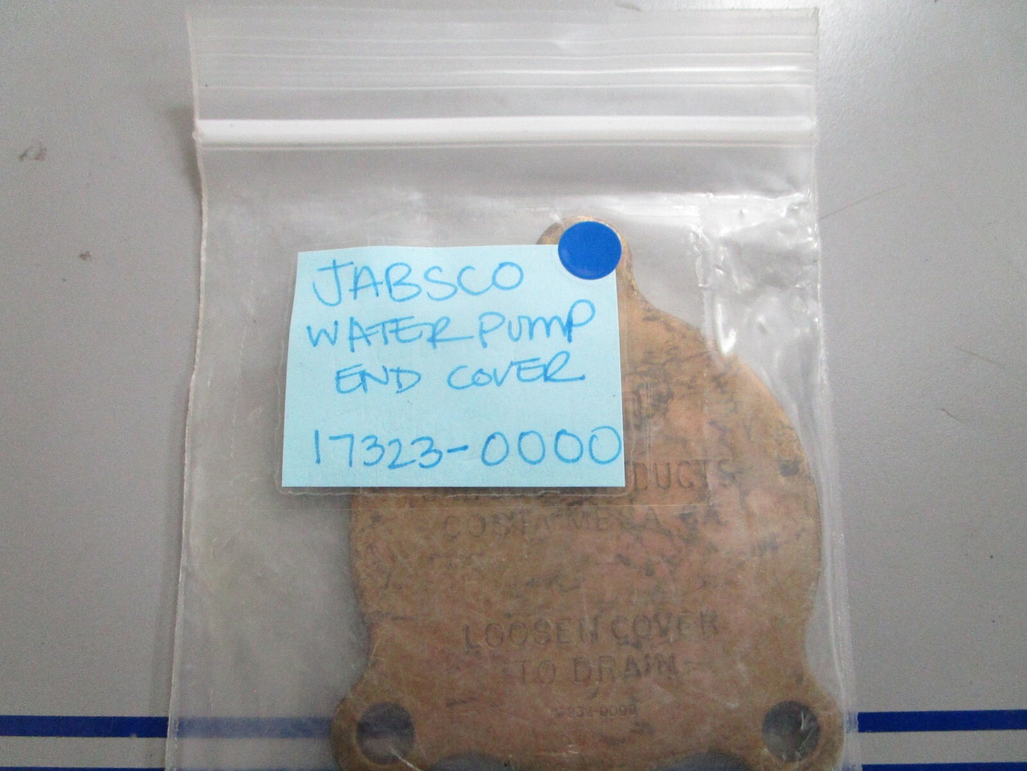*NEW OEM* 0720 Jabsco Water Pump End Cover 17323-0000