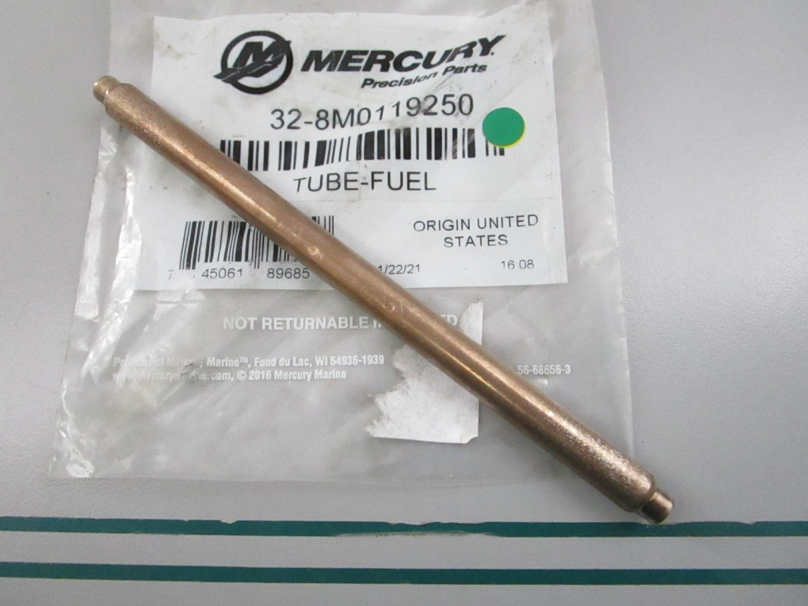 NEW OEM 32-8M0119250 Mercury Quicksilver Fuel Tube 0810
