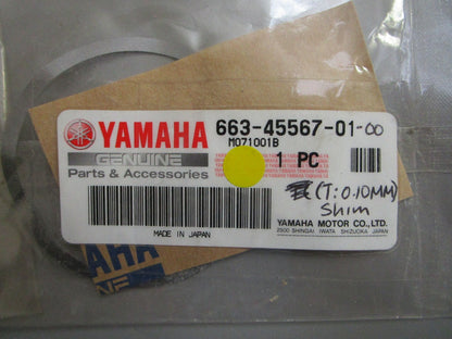 *NEW OEM* 0810 Yamaha (T:0.10MM) Shim 663-45567-01-00