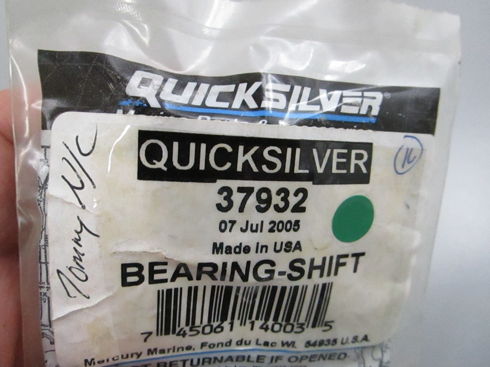 Mercury Quicksilver NEW OEM Shift Bearing 37932 Outboard Marine NOS Part 0810