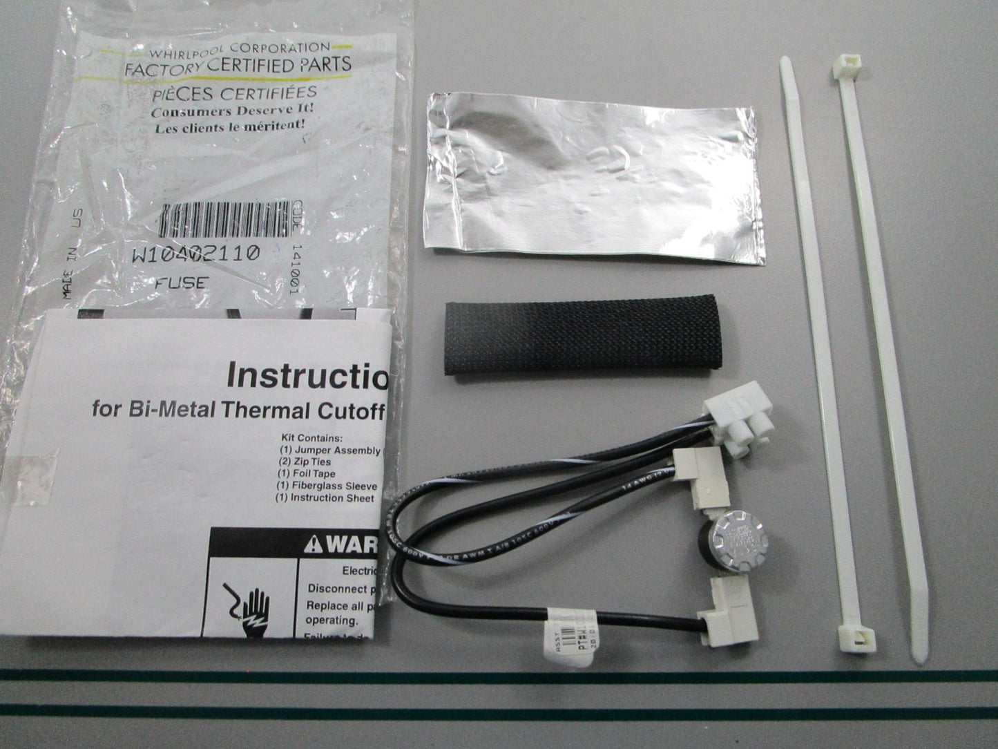 NEW OEM W10402110 Whirlpool Fuse Kit 0810