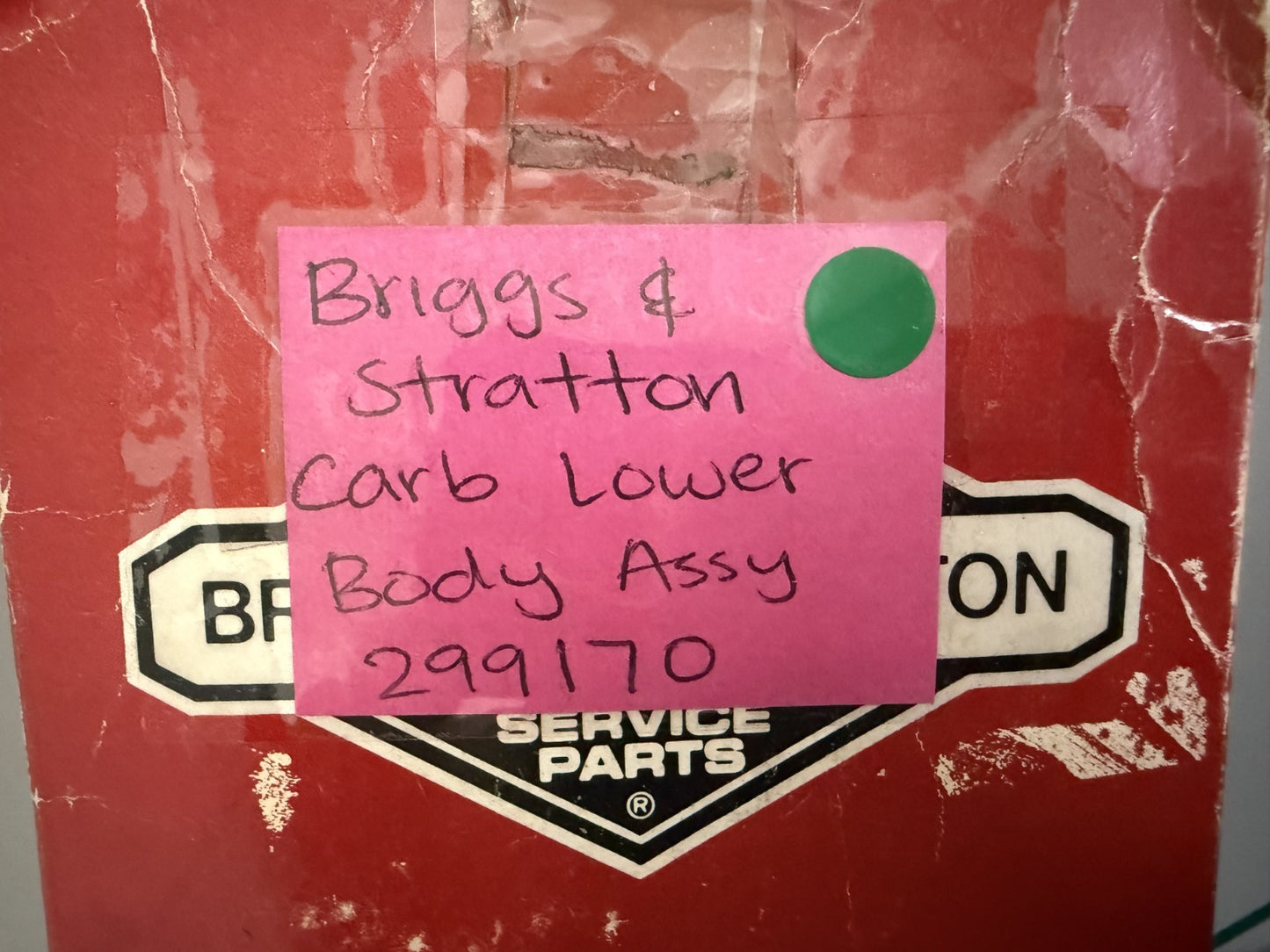 NEW OEM 299170 Briggs & Stratton Carb Lower Body Assy 0820