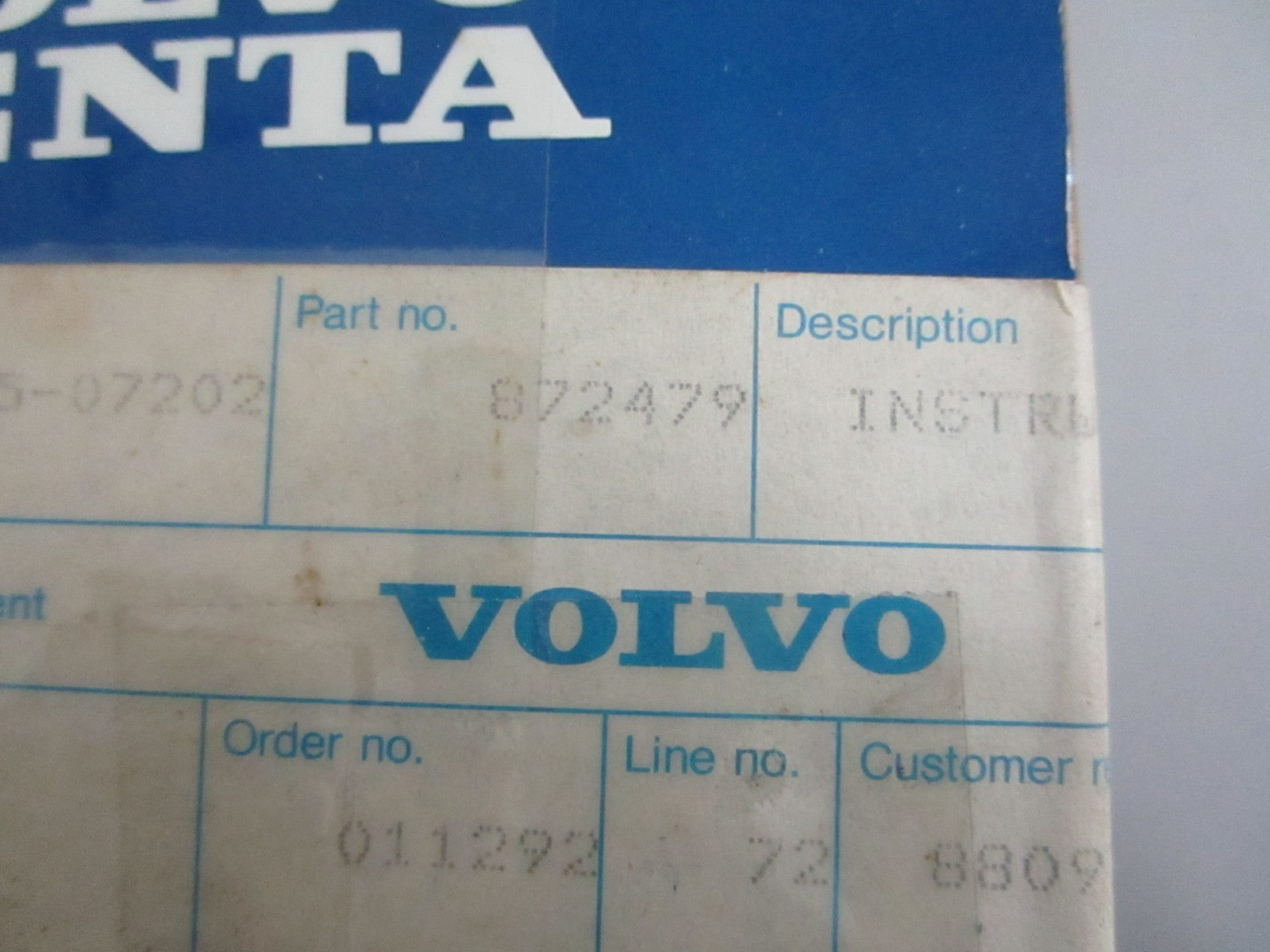 *NEW OEM* 0820 Volvo Penta Hourmeter 872479