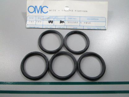 NEW OEM (LOT OF 5) 303360 0303360 OMC Johnson Evinrude O-Ring 0810