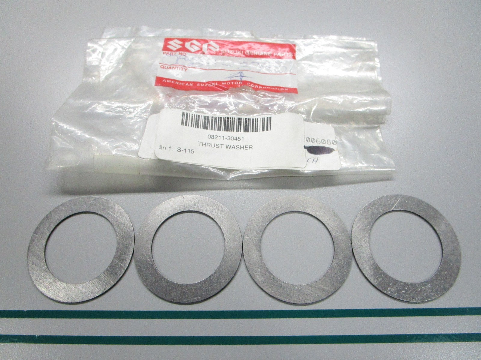 NEW OEM (LOT OF 4) 08211-30451 Suzuki Thrust Washer 0810
