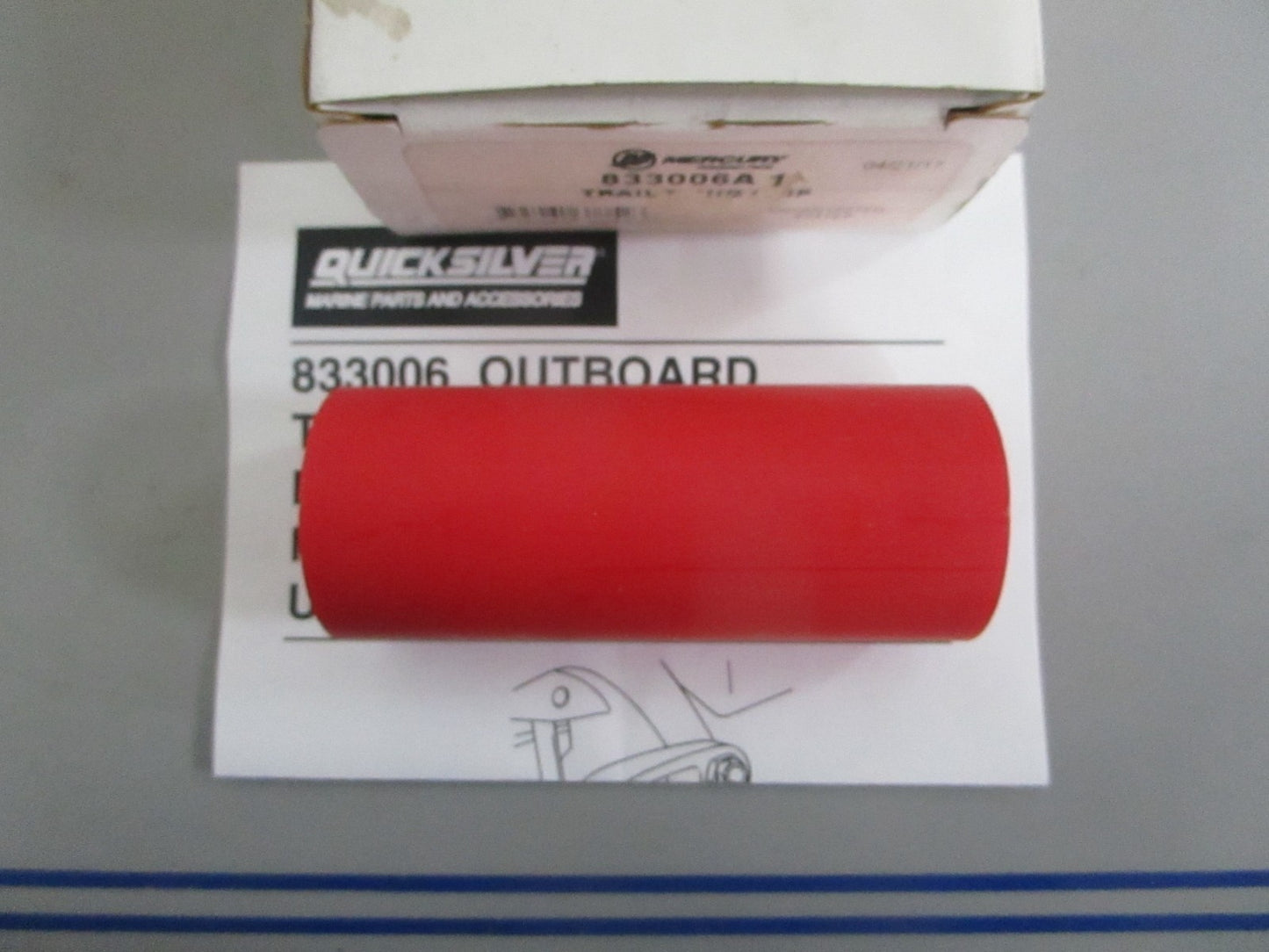 NEW OEM 833006A1 Mercury Quicksilver Trailering Clip 0820