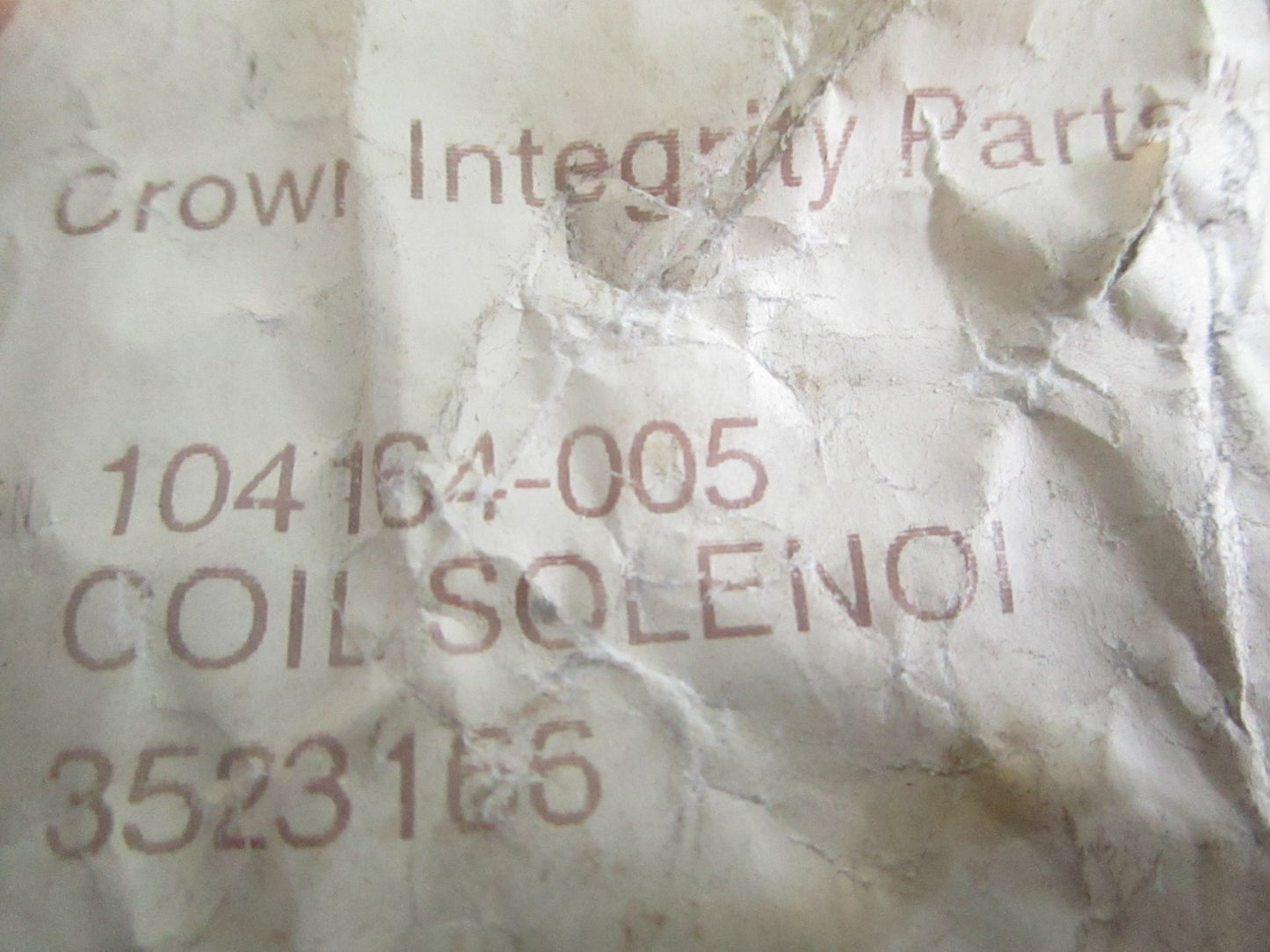NEW OEM 104164-005 Crown Solenoid 0820