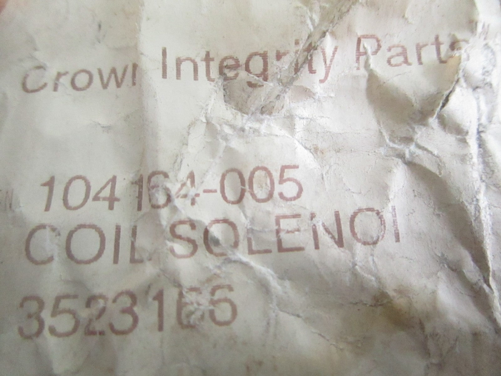 NEW OEM 104164-005 Crown Solenoid 0820