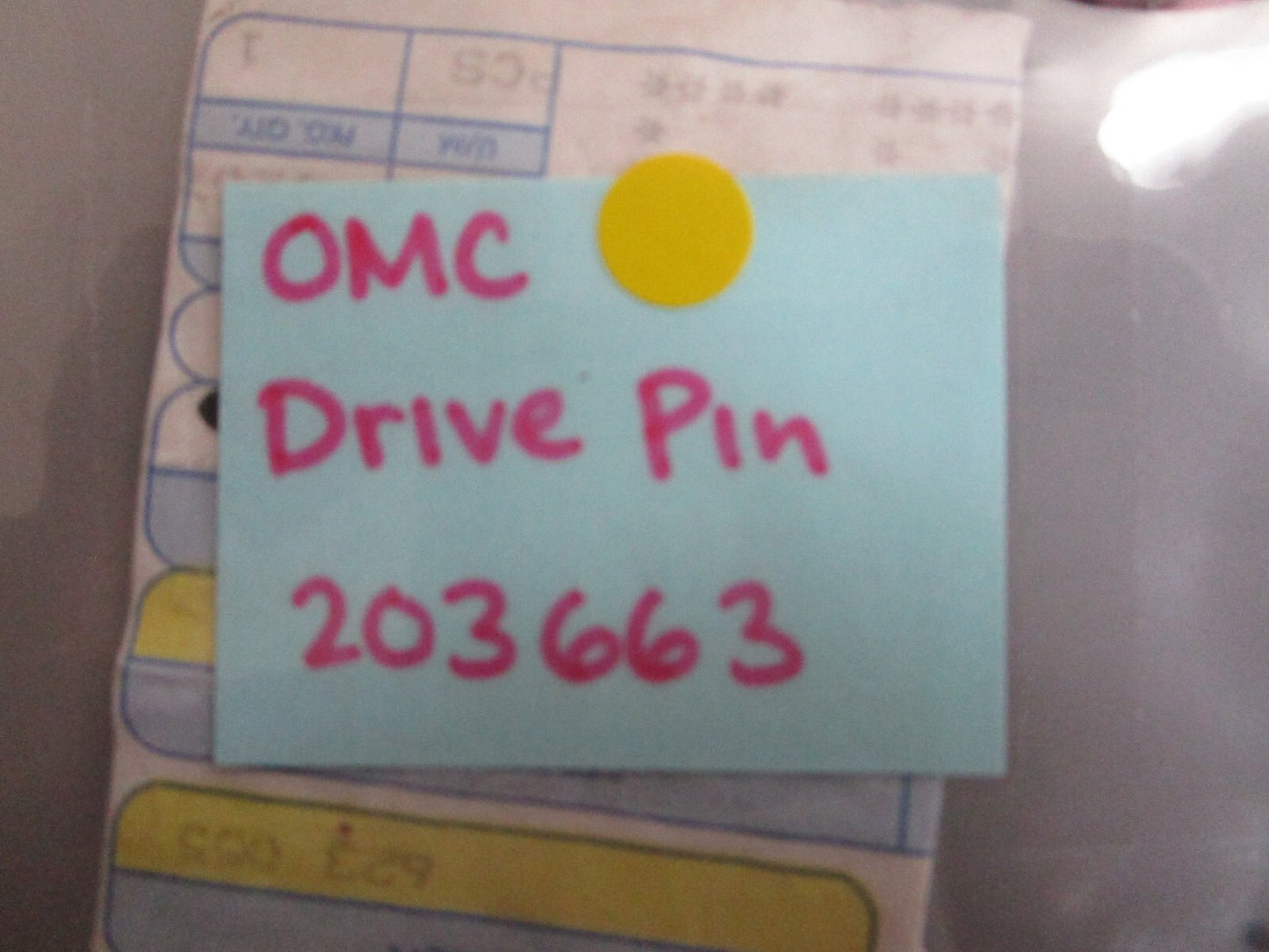 *NEW OEM* 0750 OMC Johnson Evinrude DRIVE PIN 203663 0203663