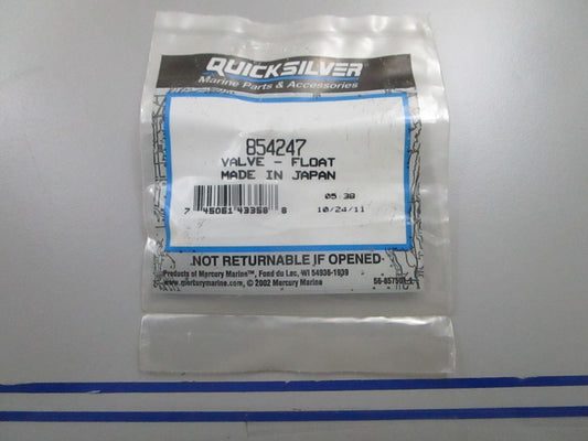 *NEW OEM* 0810 Mercury Quicksilver Float Valve 854247