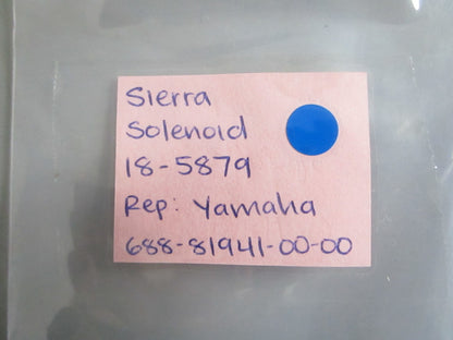 NEW 18-5879 Sierra Solenoid Rep: 688-81941-00-00 Yamaha 0820