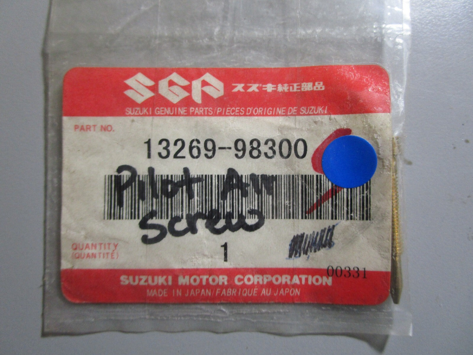 *NEW OEM* 0810 Suzuki Pilot Air Screw 13269-98300
