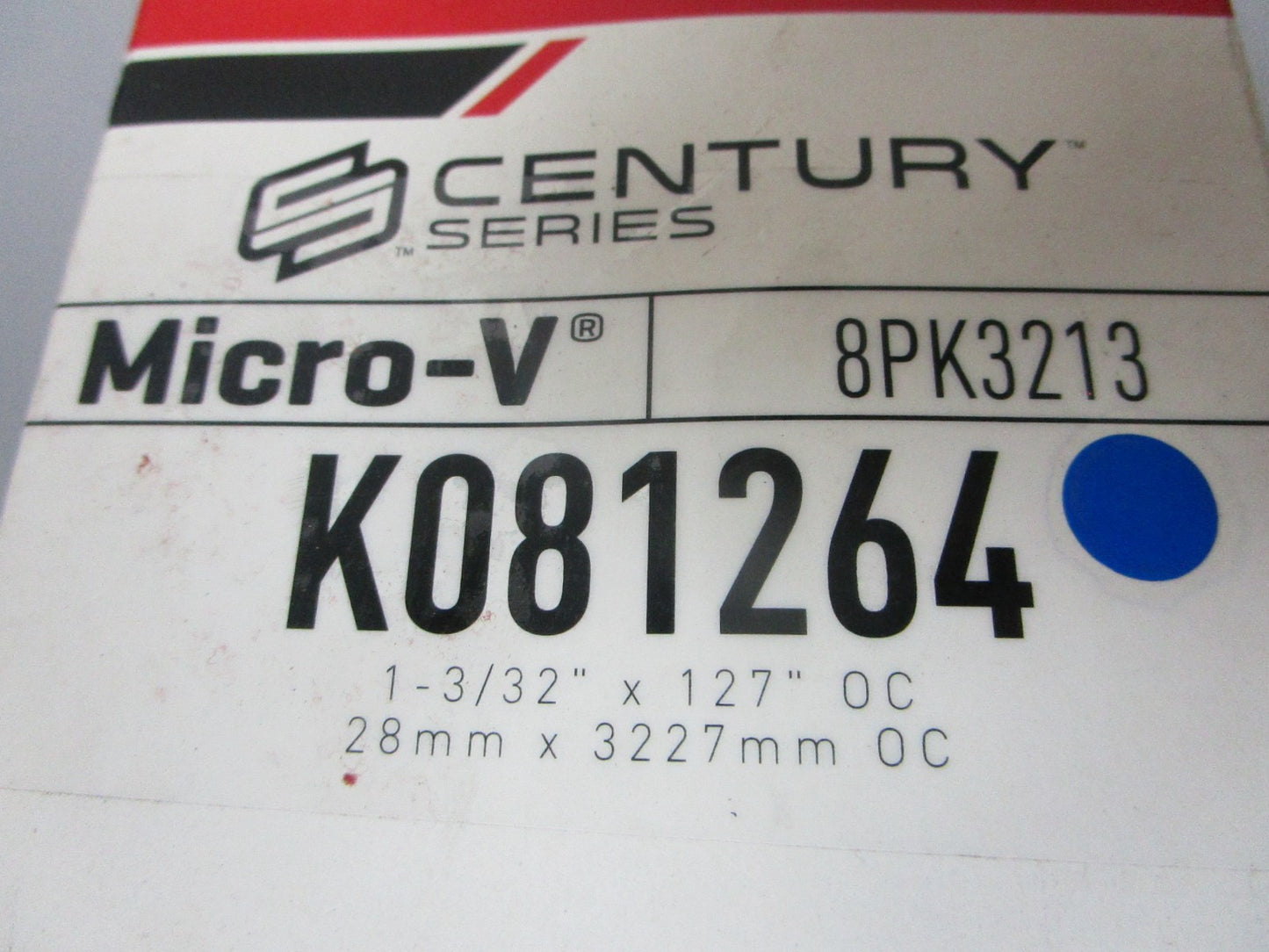 NEW K081264 Gates Micro-V 1-3/32" x  127" Serpentine Belt 0720