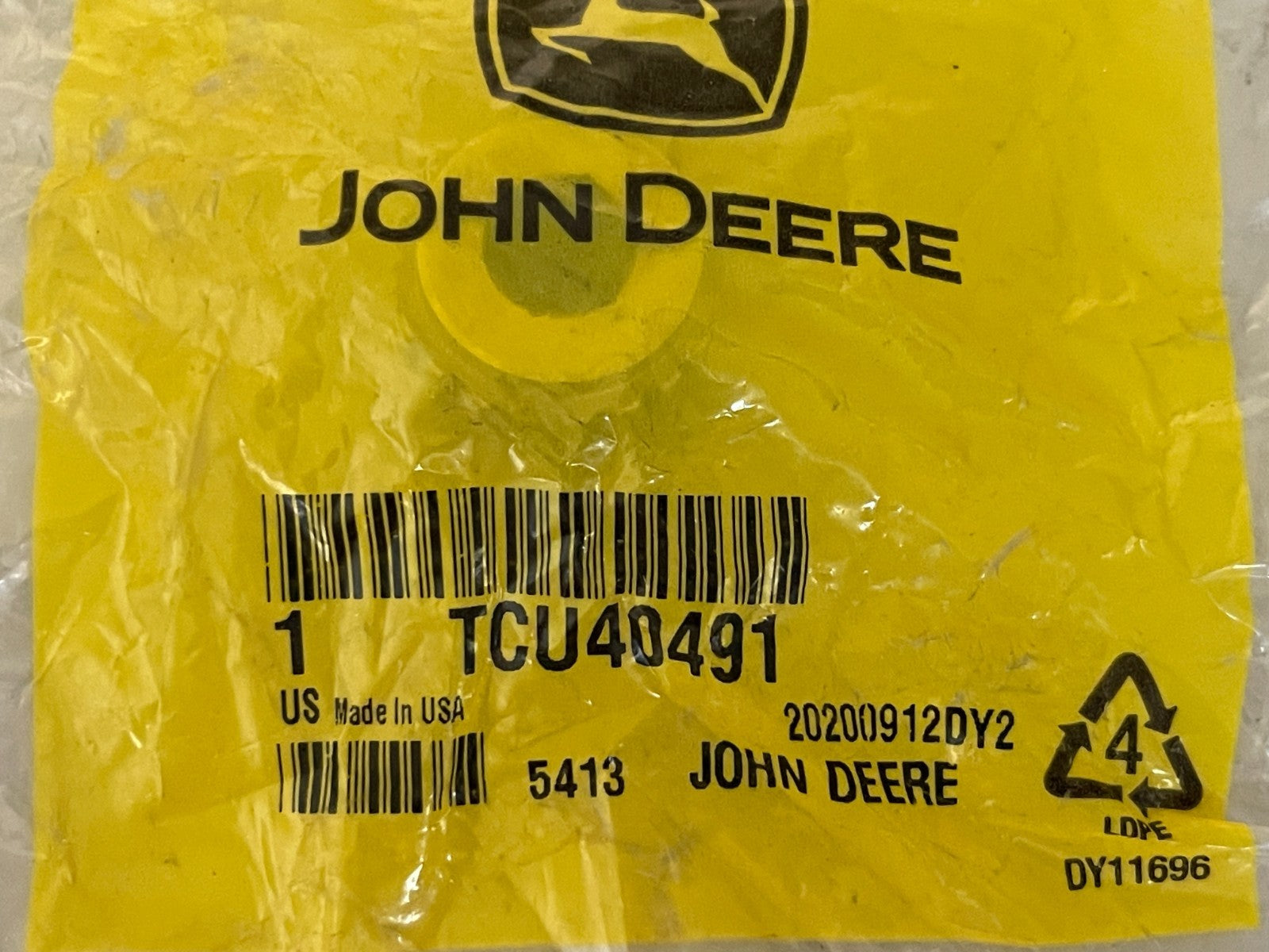 John Deere TCU40491 NEW OEM Worm Gear 20 Tooth Steel Drivetrain Lawn Mower 0720