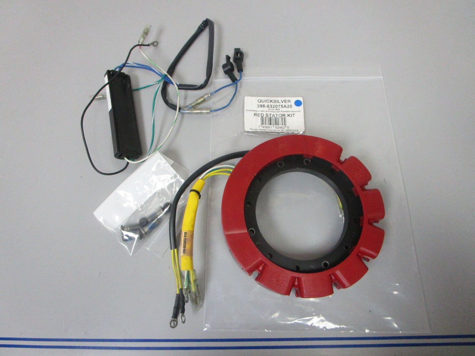 *NEW OEM* 0720 Mercury Quicksilver Red Stator Kit 398-832075A20