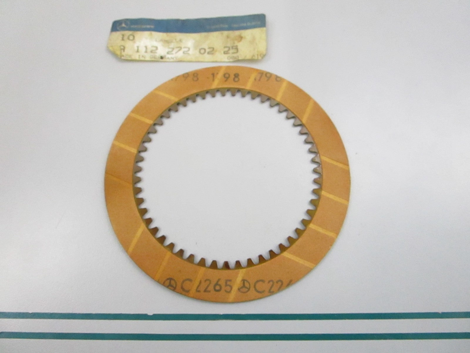 NEW OEM 1122720225 Mercedes-Benz Clutch Disc 0810