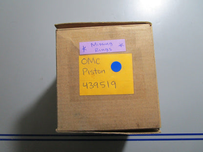 *NEW OEM* 0810 OMC Johnson Evinrude Piston 439519 0439519 *Missing Rings*