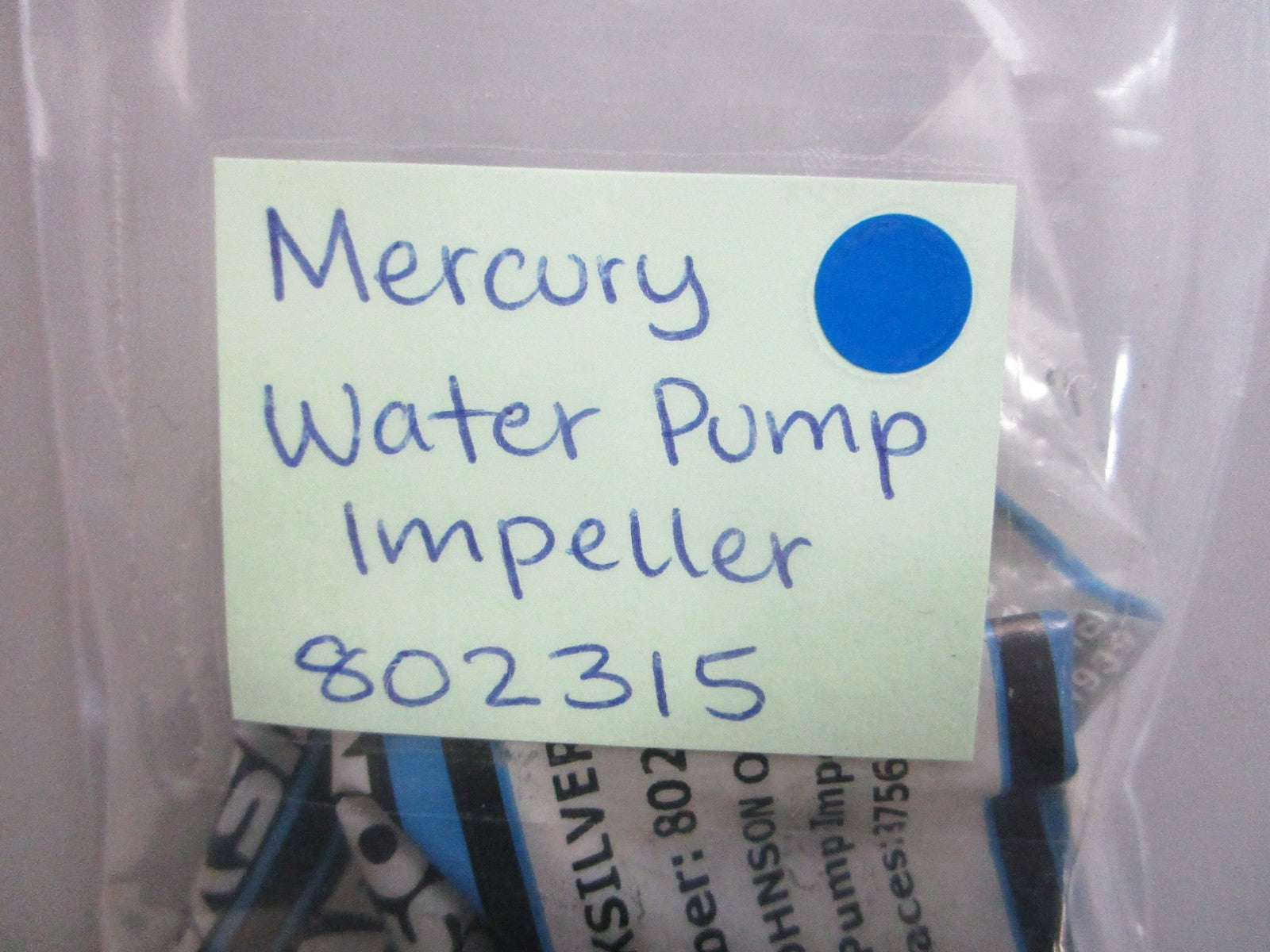 *NEW OEM* 0820 Mercury Quicksilver Water Pump Impeller 802315