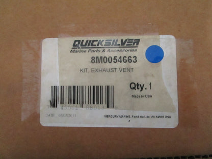 NEW OEM 8M0054663 Mercury Quicksilver Exhaust Vent Hose 0820
