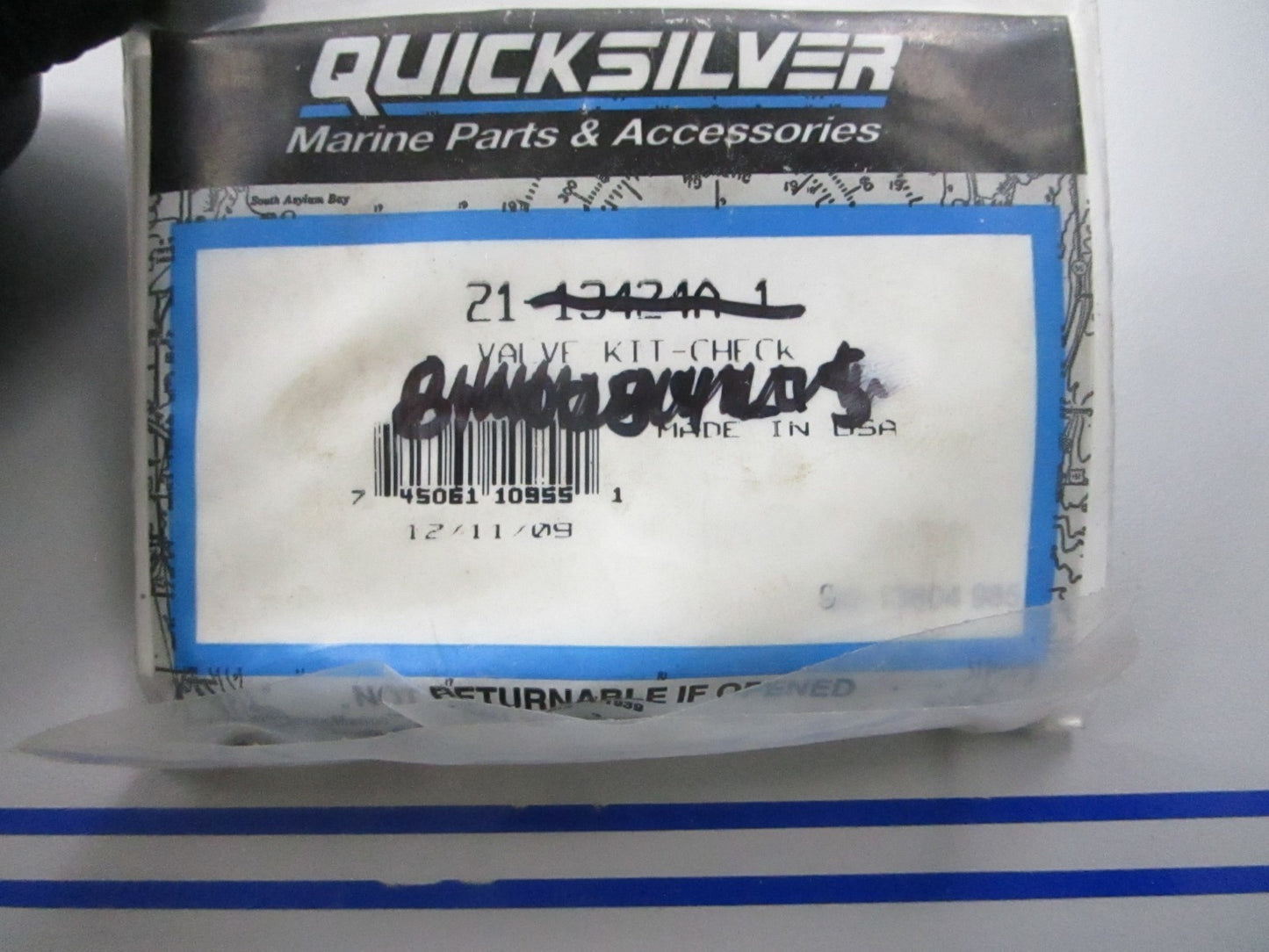 *NEW OEM* 0720 Mercury Quicksilver Check Valve Kit 21-13424A1