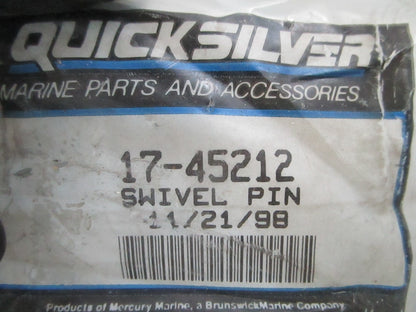 NEW OEM 17-45212 Mercury Quicksilver Swivel Pin 0810