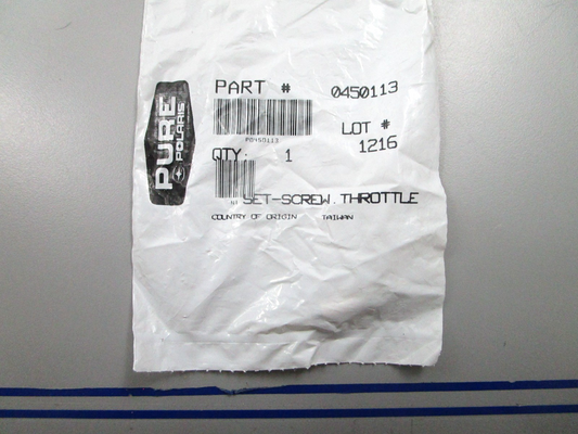 *NEW OEM* 0810 Polaris Throttle Screw Set 0450113