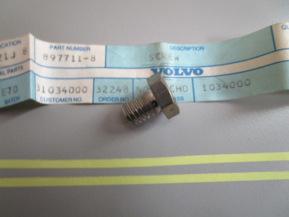 *NEW OEM* 0810 Volvo Penta Screw 897711