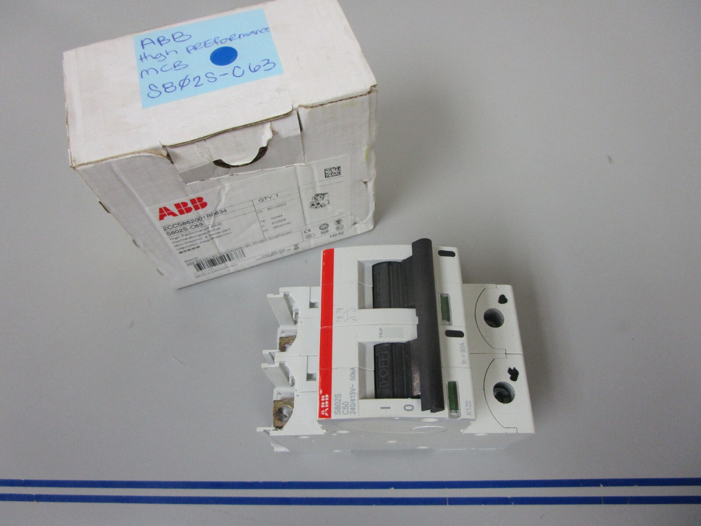 *NEW* 0720 ABB High Performance MCB S802S-C63