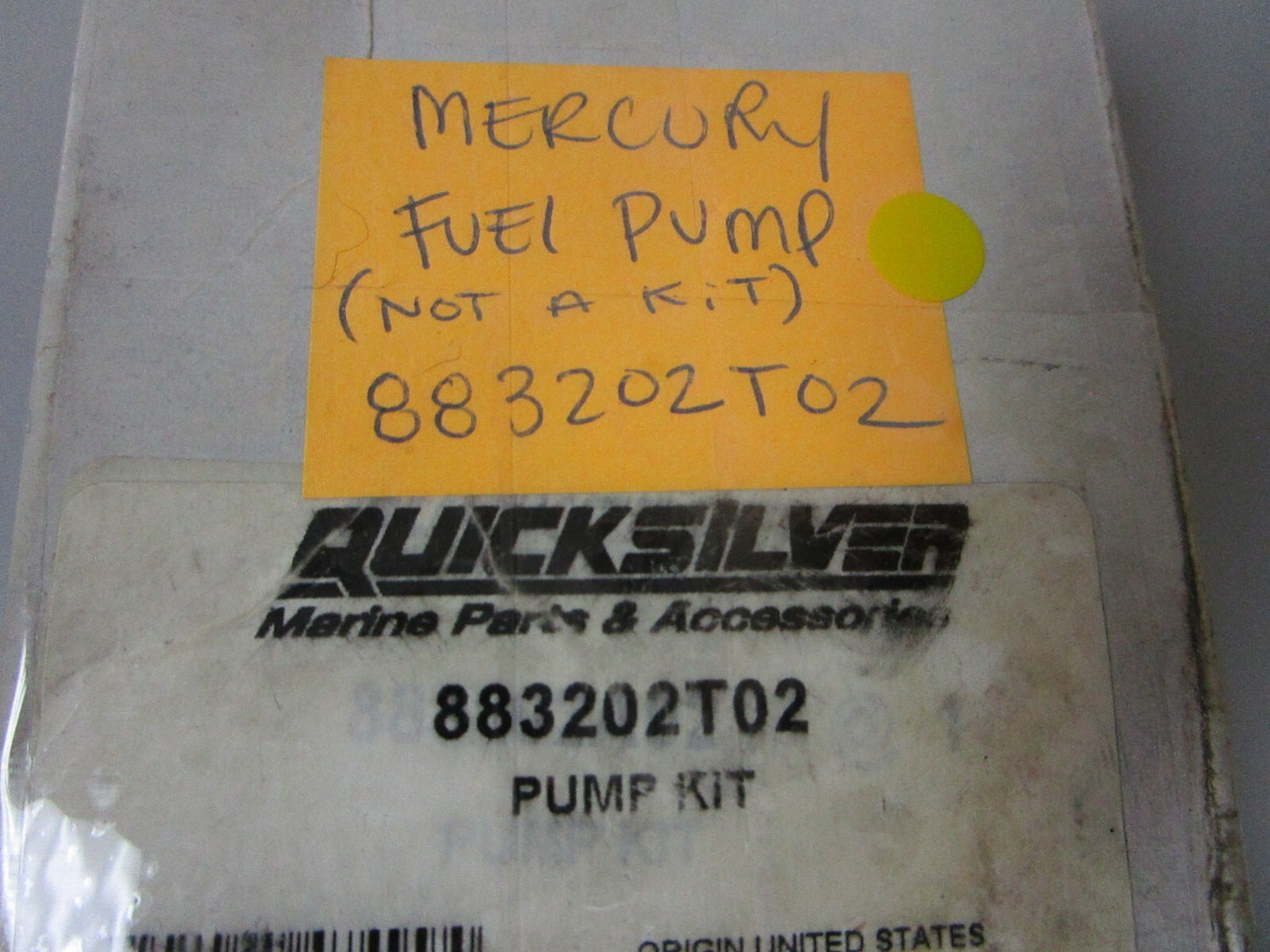 *NEW OEM* 0720 Mercury Quicksilver Fuel Pump 883202T02