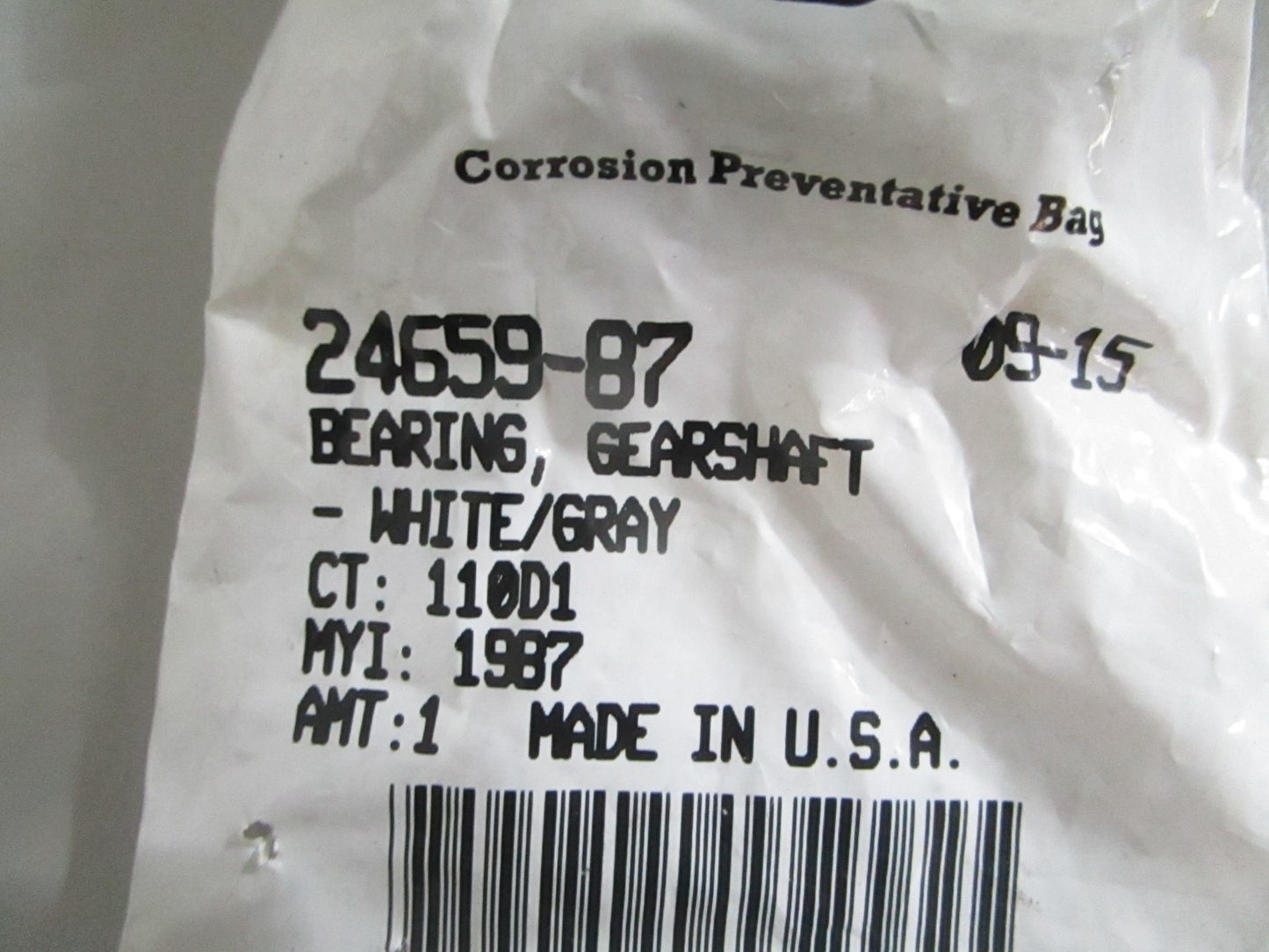 NEW OEM 24659-87 Harley-Davidson Gearshaft Bearing 0820