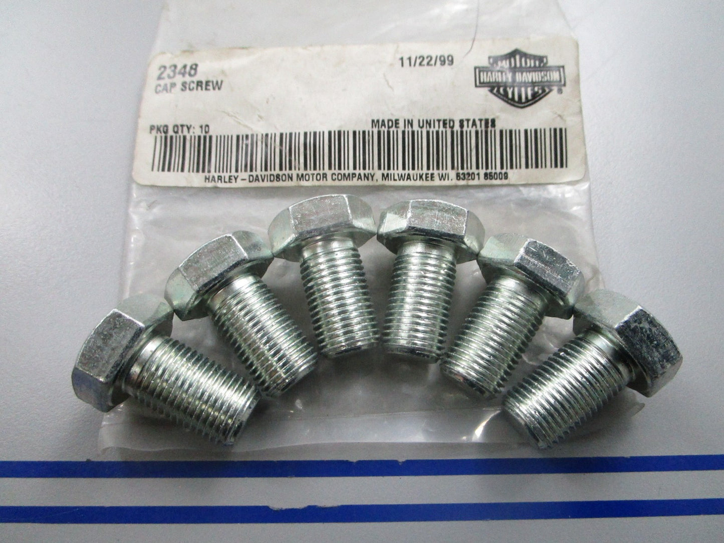*NEW OEM* (LOT OF 6) 0810 Harley Davidson Cap Screw 2348
