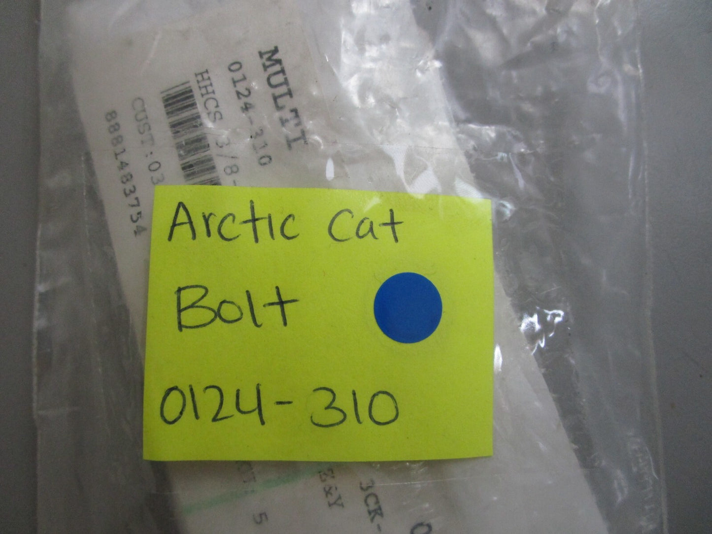 *NEW OEM* (LOT OF 2) 0810 Arctic Cat Bolt 0124-310