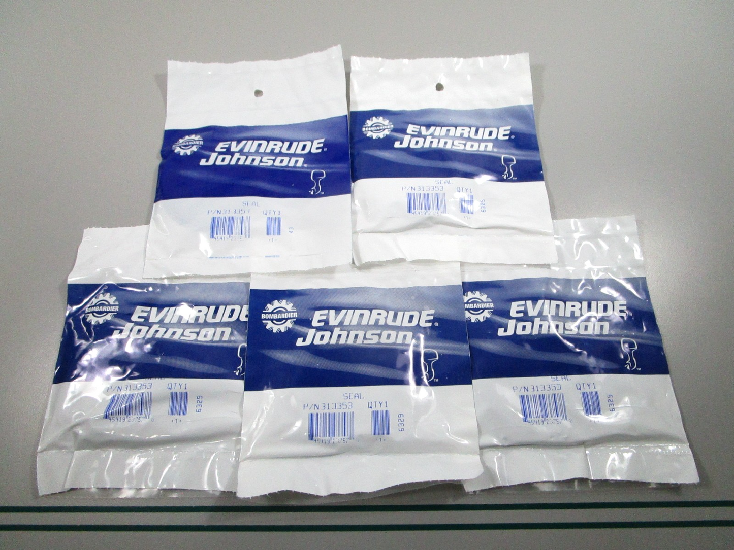 NEW OEM (LOT OF 5) 313353 0313353 OMC Johnson Evinrude Seal 0810
