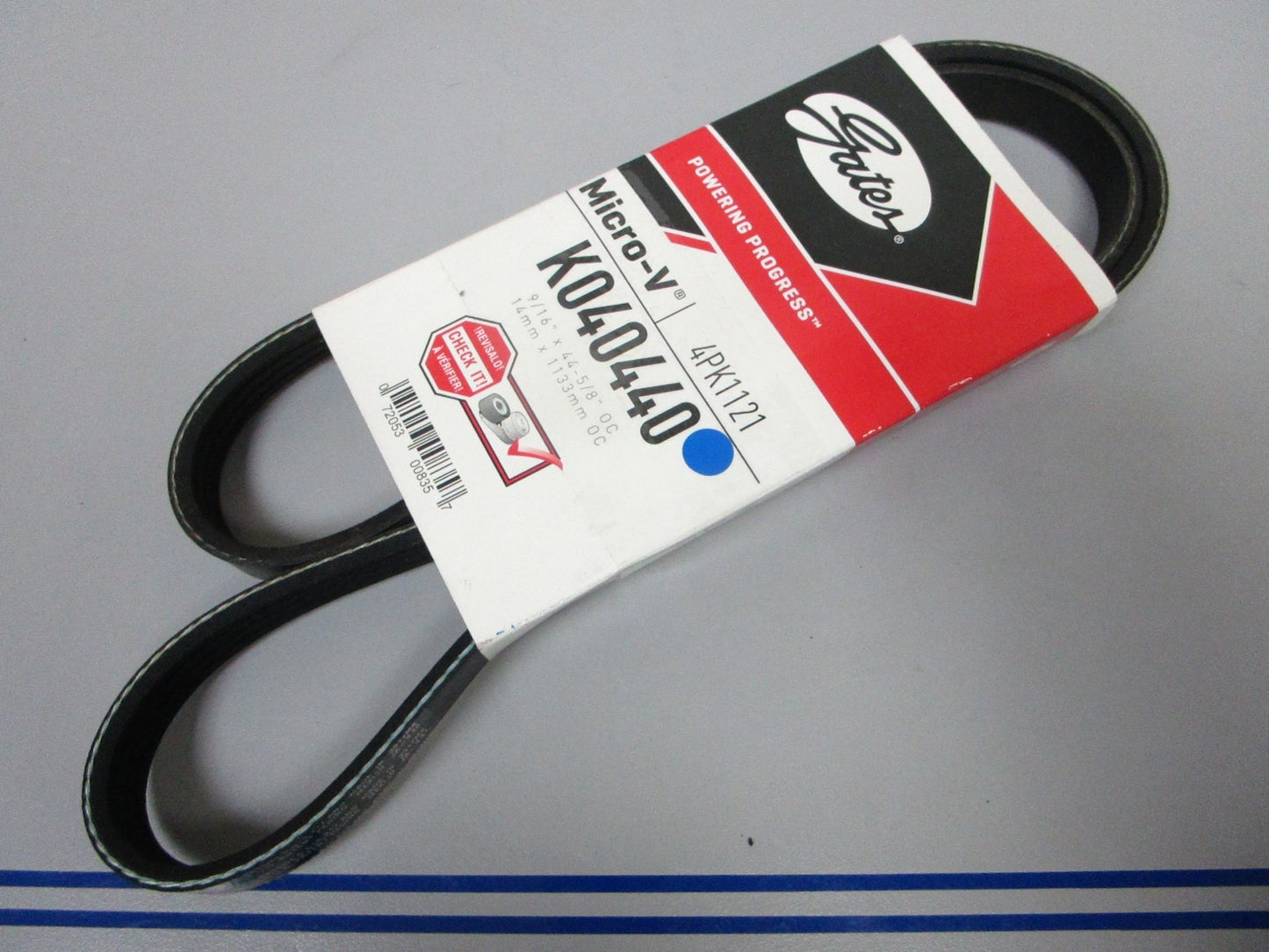 NEW K040440 Gates Micro-V 9/16" x 44 ⅝" Serpentine Belt 0720