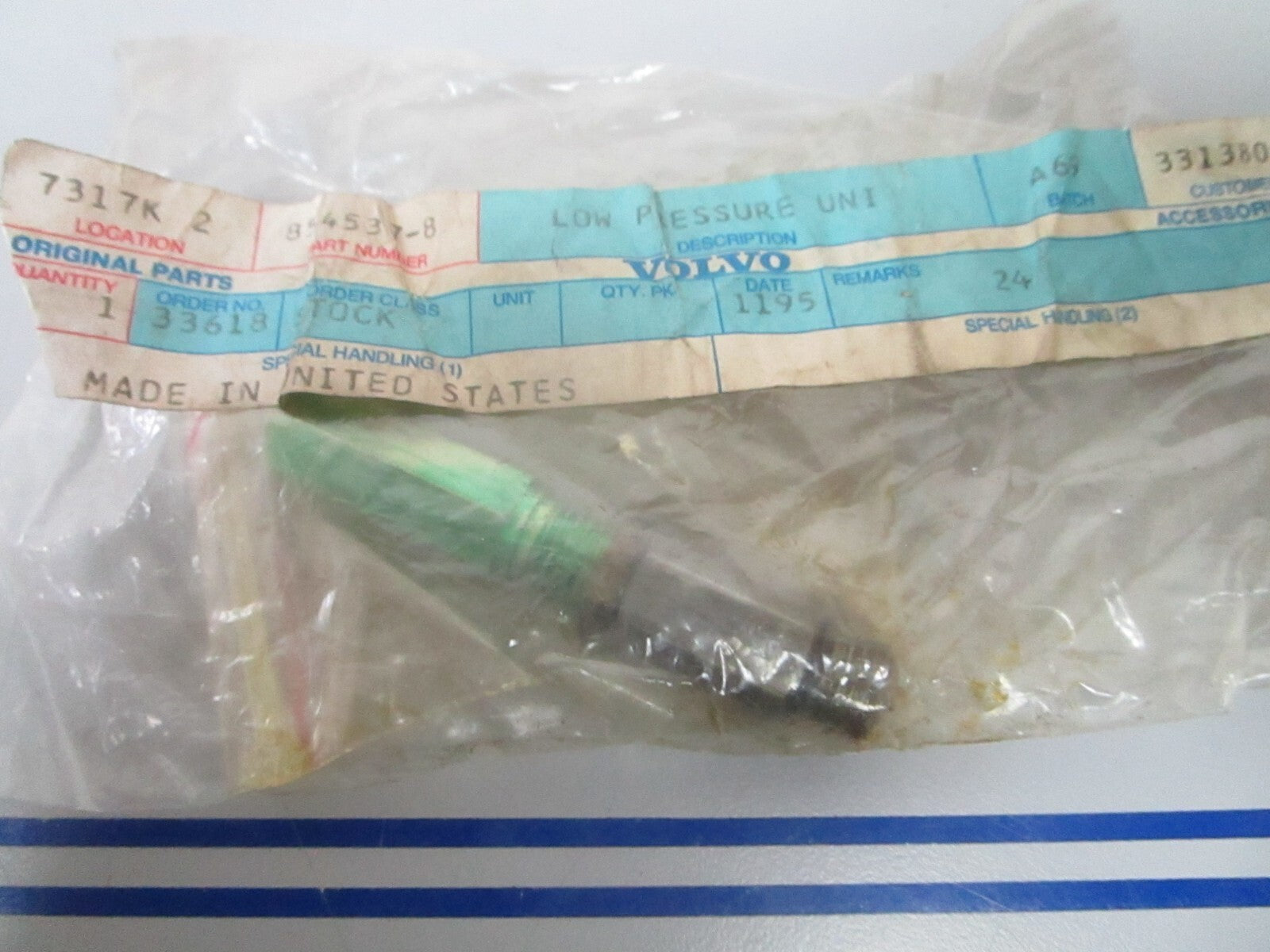 *NEW OEM* 0810 Volvo Penta Low Pressure Unit 854537