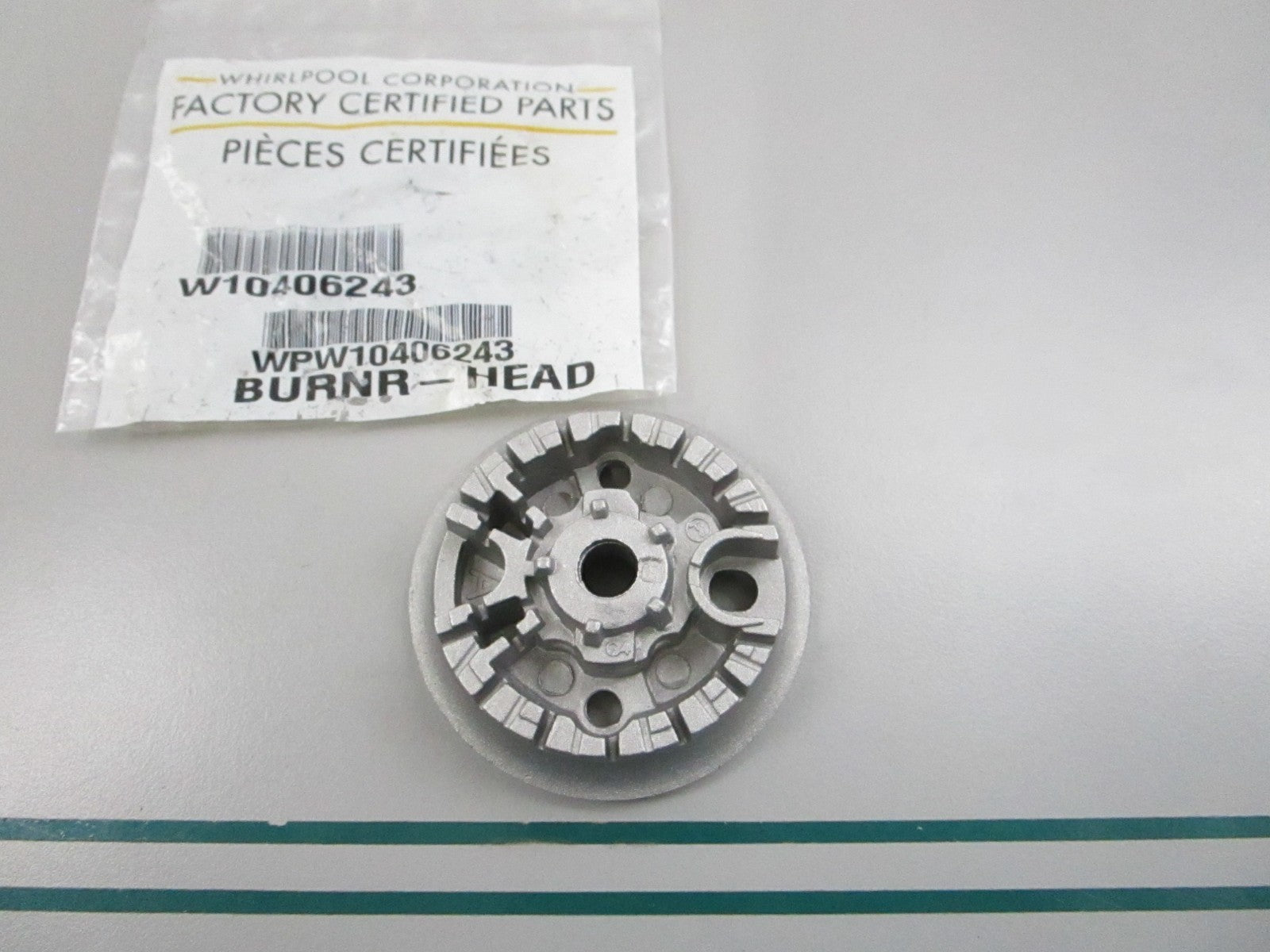 NEW OEM WPW10406243 Whirlpool Burner 0810
