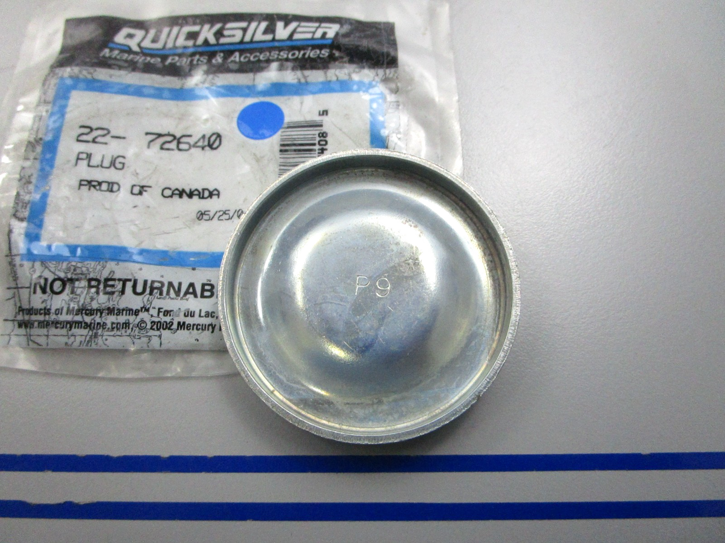 NEW OEM 22-72640 Mercury Quicksilver Plug 0810
