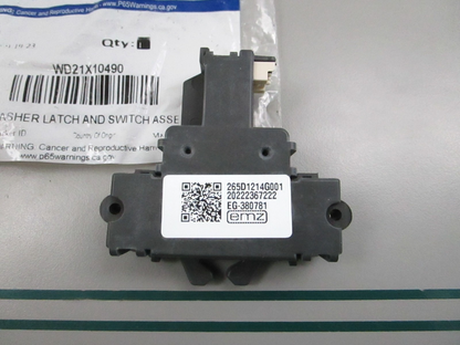 NEW OEM WD21X10490 GE Washer Latch & Switch Assembly 0810