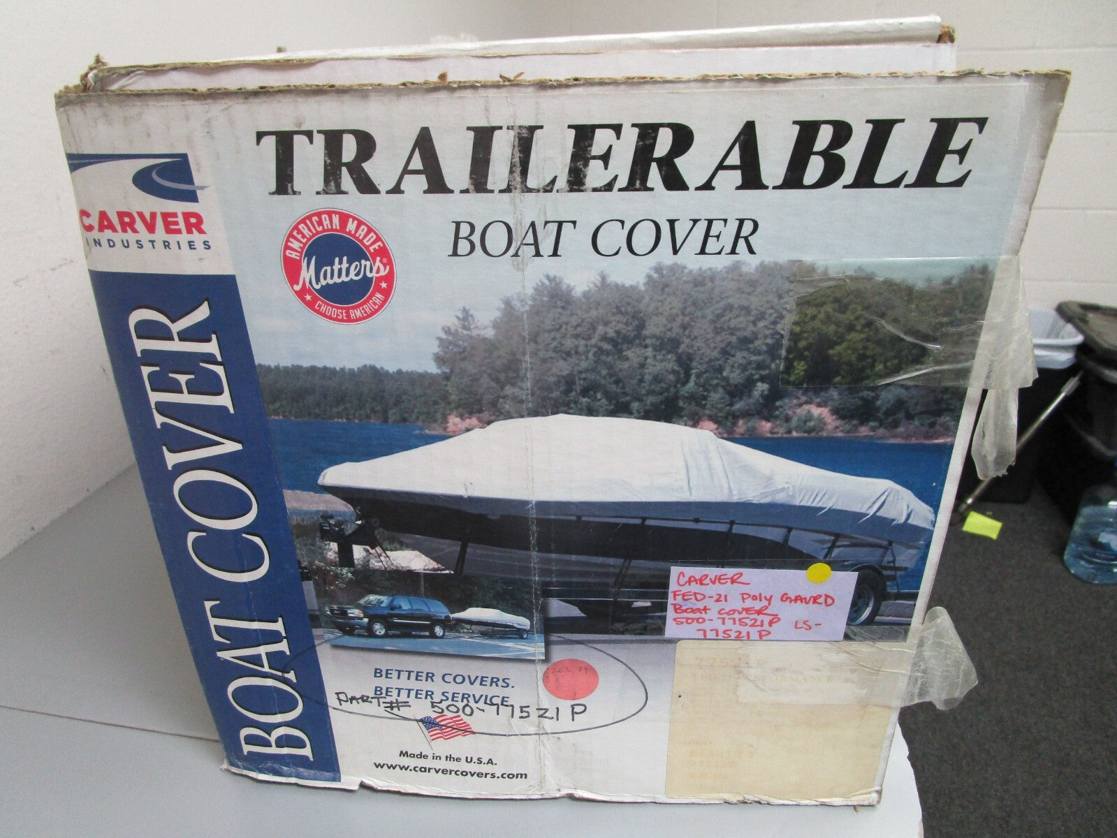 *NEW* 0720 Carver Fed-21 Poly Guard Boat Cover 500-77521P 77521P LS-77521P