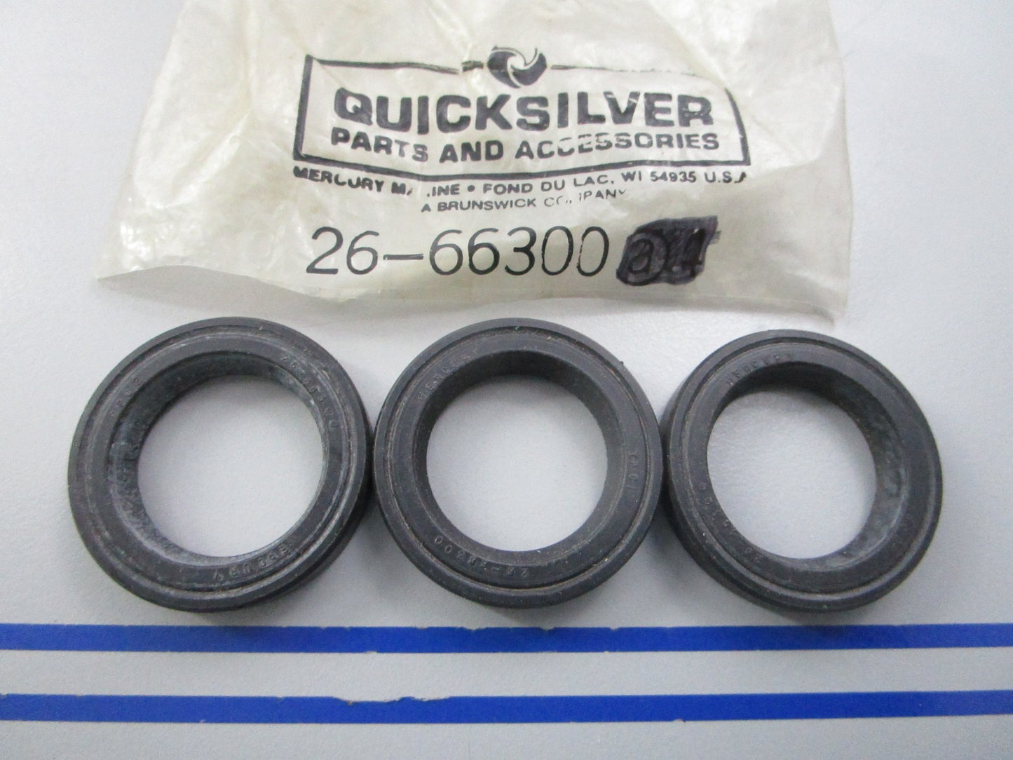 NEW OEM (LOT OF 3) 26-66300 Mercury Quicksilver Seal 0810