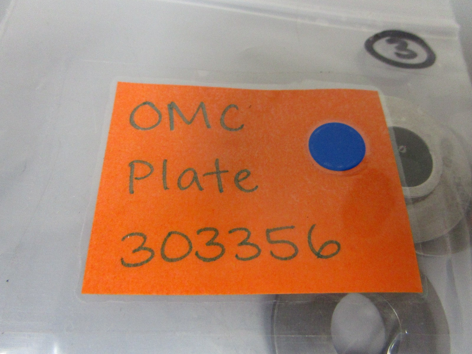 *NEW OEM* 0720 OMC Johnson Evinrude Plate 303356 0303356