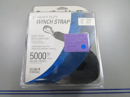 *NEW* 0810 Boat Buckle 3" X 25' Heavy Duty Strap F14213